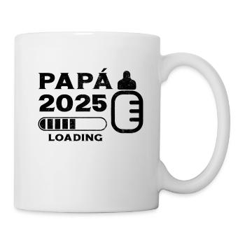 Papa 2025 Loading Geschenk Zukunft Vater - Tasse - Weiß - Rechts