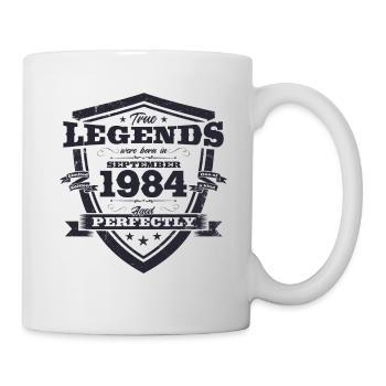 40. Geburtstag Original Legende 1984 Jahrgang 1984 - Tasse - Weiß - Rechts