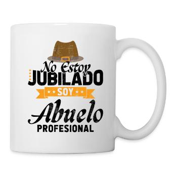 Ich bin nicht im Ruhestand, ich bin ein berufstätiger Großvater - Tasse - Weiß - Rechts