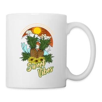 Pineapple Summer Sun Beach Hawaii - Sweet Vibes - Mug - white - Right