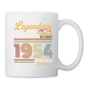Legendary since October 1954 Vintage Birthday - Mug - white - Right