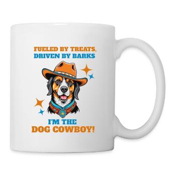 Fueled by treats, driven by barks, I'm the dog cow - Mug - white - Right