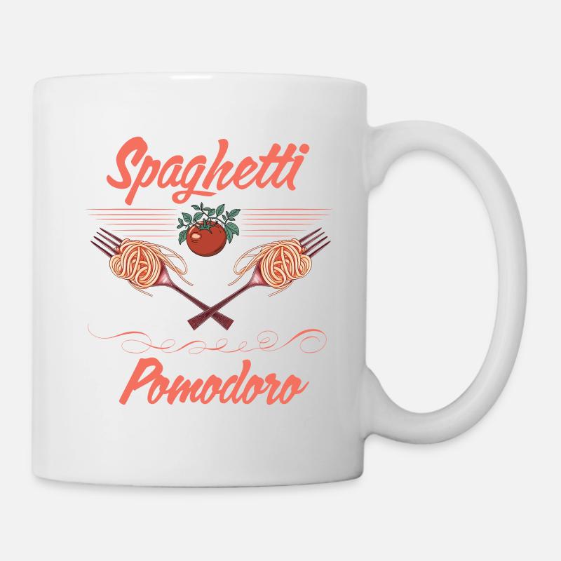 Spaghetti - Tasse - Weiß