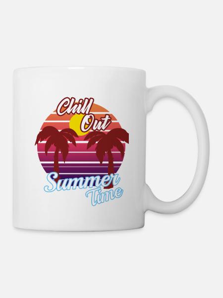 Sonnenuntergang - Tasse - Weiß