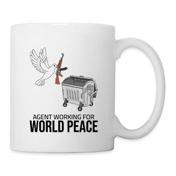 Agent œuvrant pour la paix dans le monde - Mug blanc - blanc - Droite