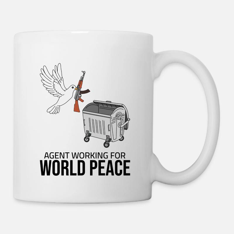 agent working for world peace - Mug - white