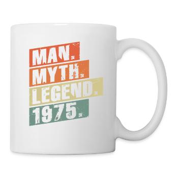Vintage Born 1975 Man Myth Legend - Mug - white - Right