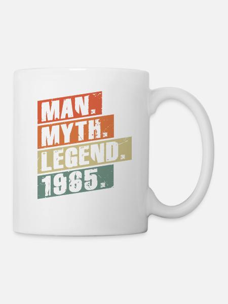 Vintage Né en 1965 Homme Mythe Légende - Mug blanc - blanc