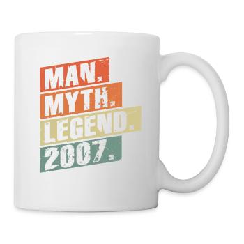 Vintage Born 2007 Man Myth Legend - Mug - white - Right