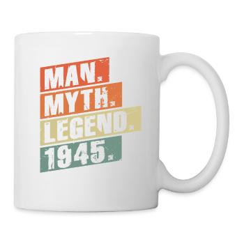 Vintage Born 1945 Man Myth Legend - Mug - white - Right