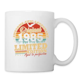 Original 1985 Jahrgang Geburtstag Geschenk Retro - Tasse - Weiß - Rechts