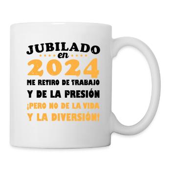 Retraité en 2024 / Retraité 2024 Cadeau Humour - Mug blanc - blanc - Droite