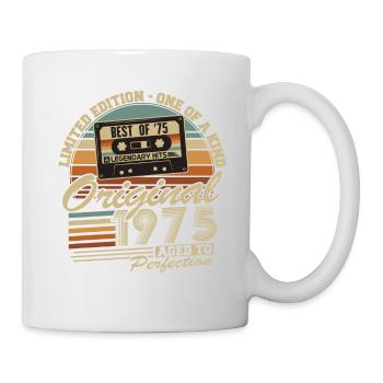 Original 1975 Vintage Rétro Cadeau d’anniversaire - Mug blanc - blanc - Droite