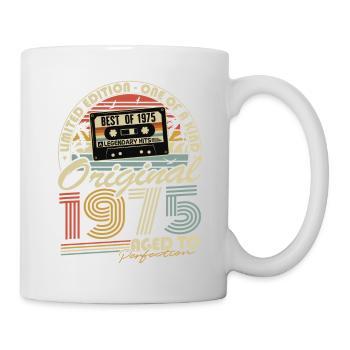 Original 1975 Vintage Cadeau d’anniversaire Rétro - Mug blanc - blanc - Droite
