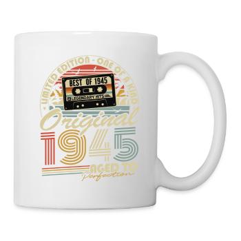 Original 1945 Vintage Cadeau d’anniversaire Rétro - Mug blanc - blanc - Droite