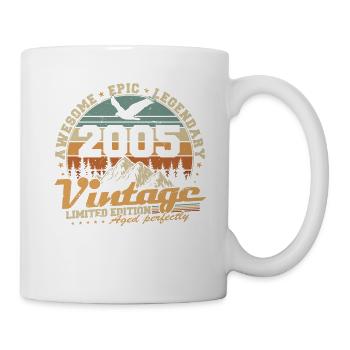 Vintage 2005 Vintage Retro Birthday Gift - Mug - white - Right