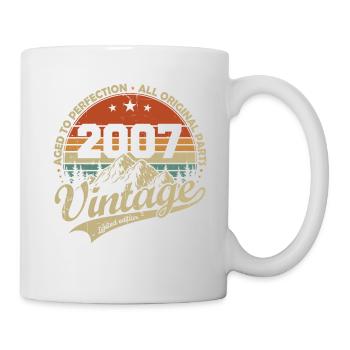 Vintage 2007 Retro Vintage Birthday Gift - Mug - white - Right