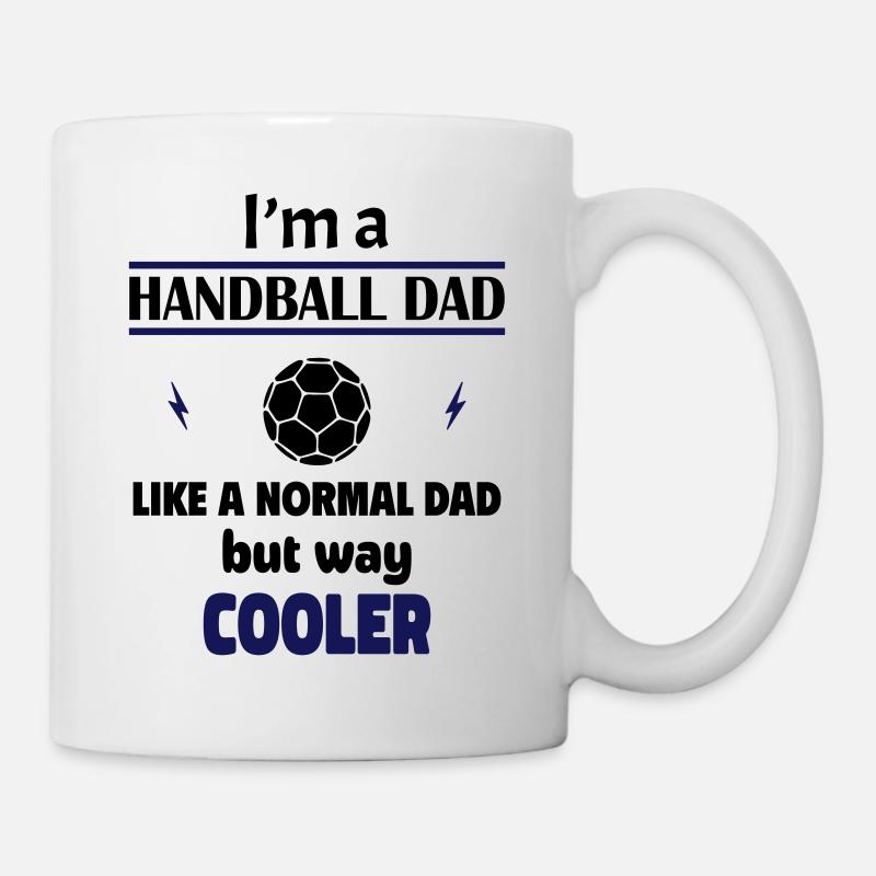 Ich bin ein Handball Papa - Tasse - Weiß