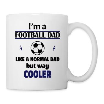 "Je suis un père de football - Mug blanc - blanc - Droite