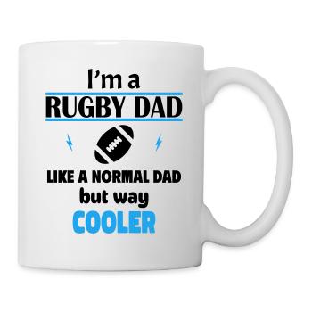 I'm a rugby dad - Mug - white - Right