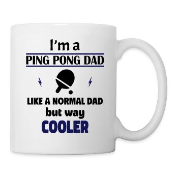 ich bin ein pingpong-papa - Tasse - Weiß - Rechts