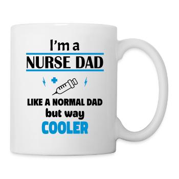 ich bin ein krankenpflege papa - Tasse - Weiß - Rechts