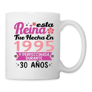 30 Jahre Geburtstagsgeschenk Frau aus dem Jahr 1995 - Tasse - Weiß - Rechts