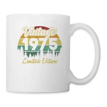 Vintage 1975 limitierte Auflage - Tasse - Weiß - Rechts
