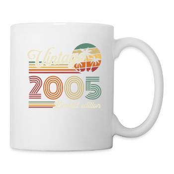 Vintage Rétro Cadeau Anniversaire pour Né en 2005 - Mug blanc - blanc - Droite