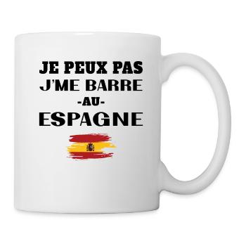 Ich kann nicht in Spanien gehen - Tasse - Weiß - Rechts
