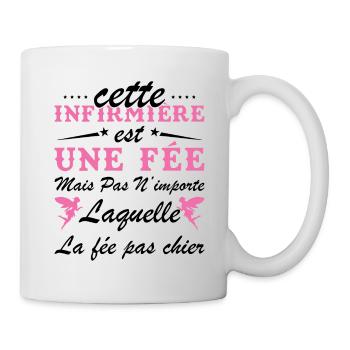 Krankenschwester Humor - Diese Krankenschwester ist eine Fee - Tasse - Weiß - Rechts