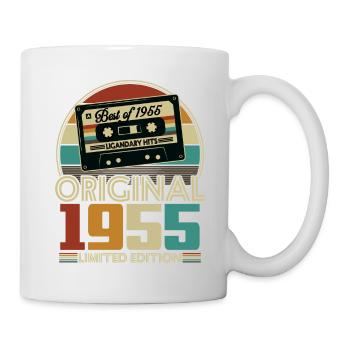 Original 1955 70th Anniversary Vintage Geschenk - Tasse - Weiß - Rechts
