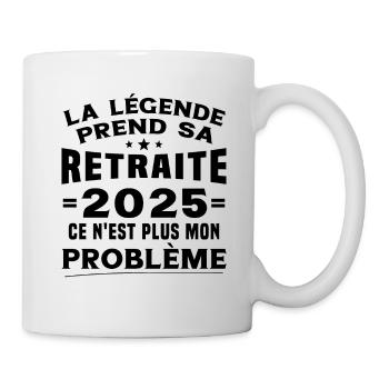La Légende Prend Sa Retraite 2025 - Mug blanc - blanc - Droite
