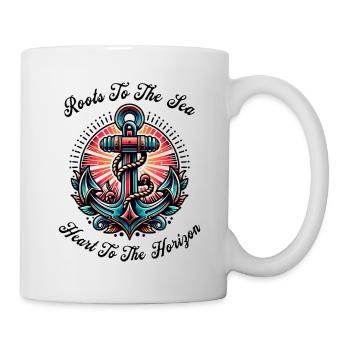 Anchor Tattoo Lettering Vintage Retro - Mug - white - Right