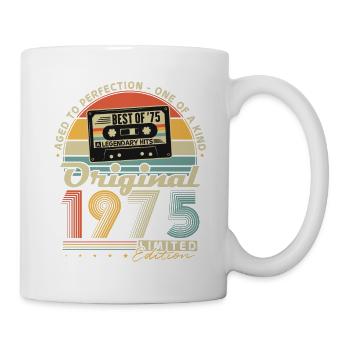 Original 1975 Vintage Retro Birthday Gift - Mug - white - Right