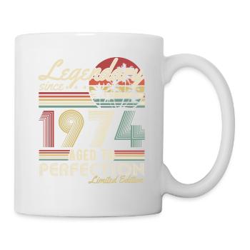 Légendaire depuis 1974 Cadeau d’anniversaire vintage - Mug blanc - blanc - Droite