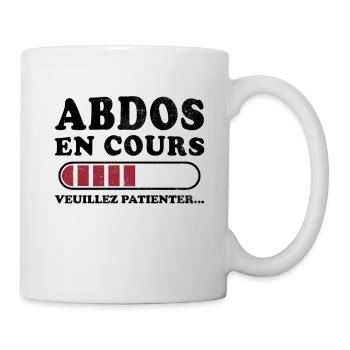 Abs in progress please wait - Mug - white - Right