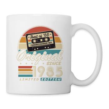 Original seit 1985 Vintage Geschenk Geburtstag - Tasse - Weiß - Rechts