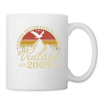 Jahrgang 2005 Geburtstagsgeschenk Geboren im Jahr 2005 - Tasse - Weiß - Rechts