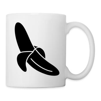 Banane - Tasse - Weiß - Rechts