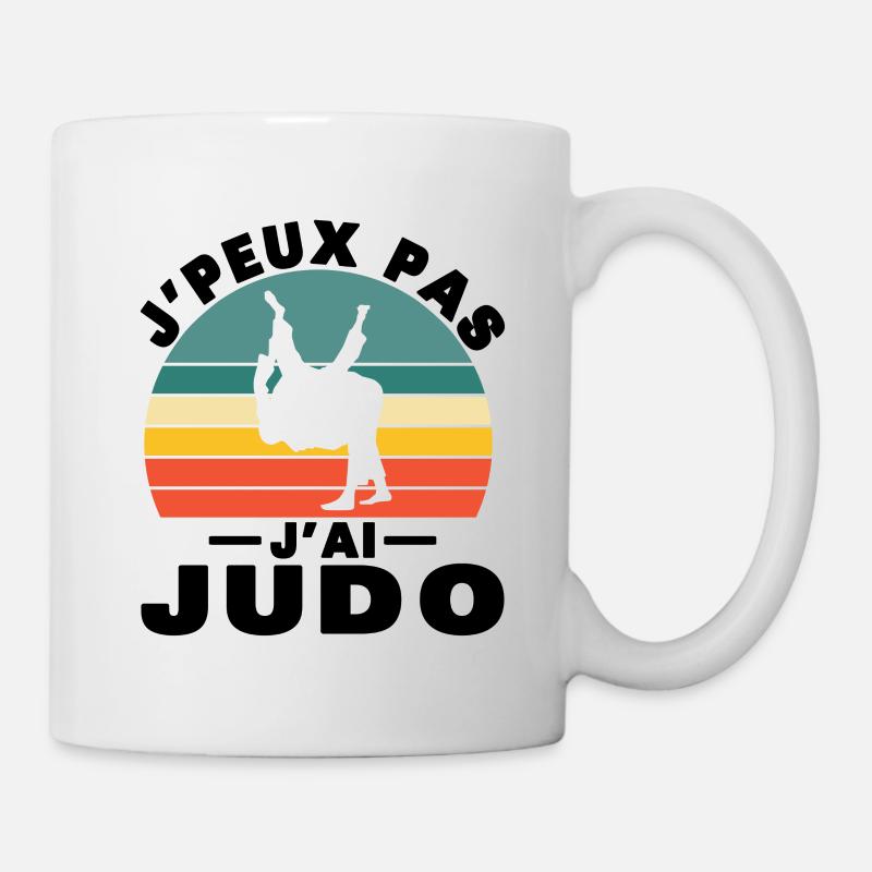Je Peux Pas J'ai Judo Humour Cadeau - Mug blanc - blanc