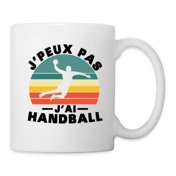J peux pas j ai handball t shirt pour handball - Mug blanc - blanc - Droite