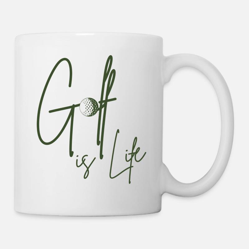 Golf is Life / Golfliebe - Tasse - Weiß