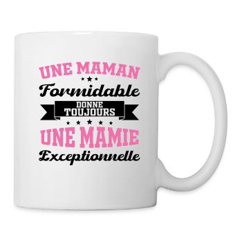 Cadeau pour Grand-Mère - Une Mamie Exceptionnelle - Mug blanc - blanc - Droite