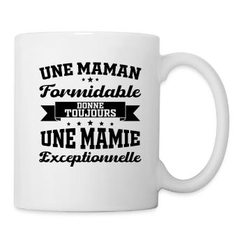 Cadeau pour Grand-Mère - Une Mamie Exceptionnelle - Mug blanc - blanc - Droite