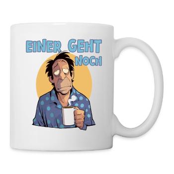 Grognements matinaux, encore un à partir - Mug blanc - blanc - Droite