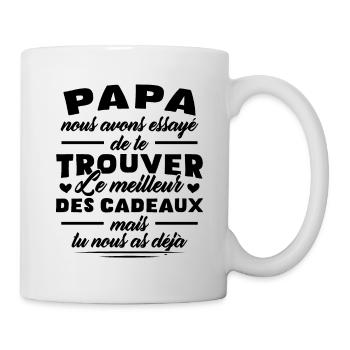 Dad, we tried to find you gifts - Mug - white - Right