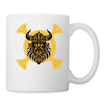 Wikinger - Tasse - Weiß - Rechts