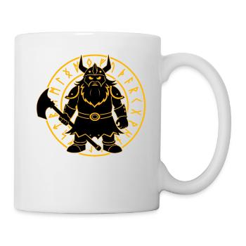 Wikinger - Tasse - Weiß - Rechts