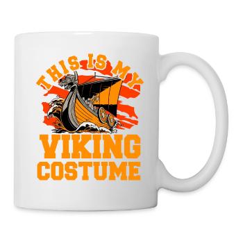 Das ist mein Wikinger Kostüm - Tasse - Weiß - Rechts